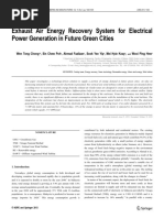 Exhaust Air Energy Recovery System for Electrical Power Generation