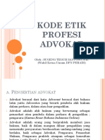 Kode Etik Profesi Advokat