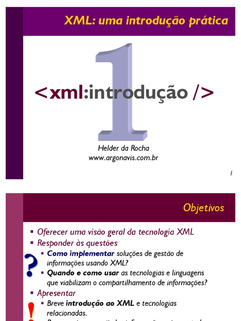Introdução Prática ao XML | PDF | XSLT | XML
