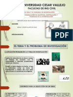 El Tema y El Problema de Investigación