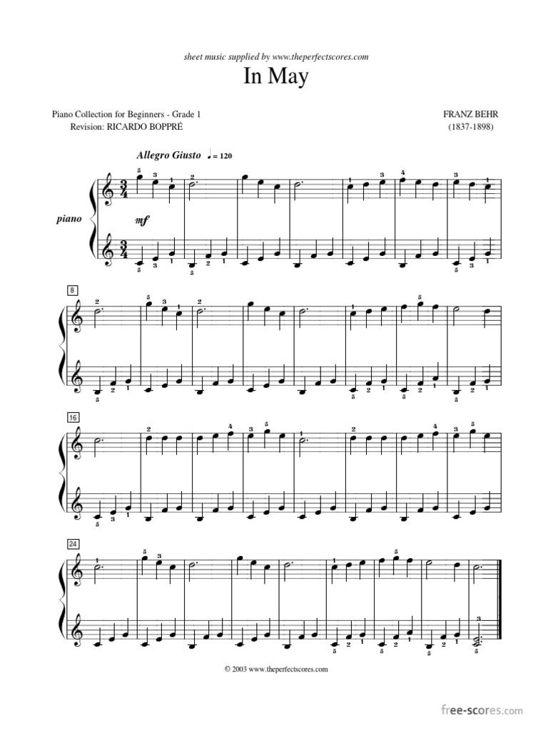 Free Scores - Com) - Behr Franz May 9286 PDF | PDF | Loisirs