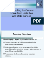 Accounting For General Long-Term Liabilities and Debt Service