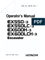 Hitachi EX550-3 Excavator Service Repair Manual Serial No. 06001 and Up PDF