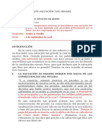 Una salvación tan grande libera del pecado