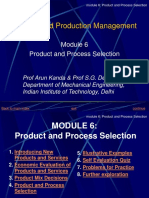 Project and Production Management: Product and Process Selection