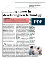Involving Nurses in Developing New Technology 271113