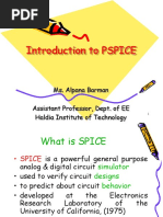 Introduction To PSPICE: Ms. Alpana Barman Assistant Professor, Dept. of EE Haldia Institute of Technology