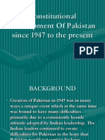 Constitutional Development Of Pakistan 1947-Present