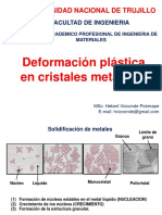 Deformación plástica en cristales metálicos