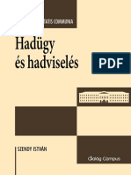 Szendy István - Hadügy És Hadviselés - 2017