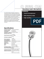 C C 5 56 62 2 C CM M: Description Boundary Layer Microphone