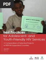 Best practices for adolscent and youth friendly hiv services