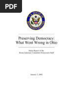 Preserving Democracy: What Went Wrong in Ohio Status Report of The House Judiciary Committee Democratic Staff - Conyers 2004