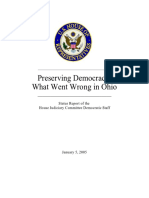 Preserving Democracy: What Went Wrong in Ohio Status Report of the House Judiciary Committee Democratic Staff - Conyers 2004