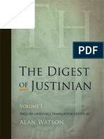 Digest of Justinian, Volume 1 (D.1-15)