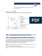 G02 (G17 G18 G19) Interpolação Circular