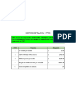 Cuestionario Taller No. 1