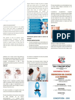 Triptico Prevencion Del Cancer A La Prostata