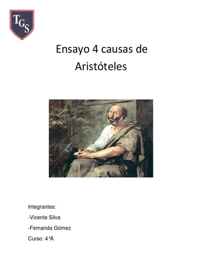 Explique A Teoria Das Quatro Causas De Aristoteles