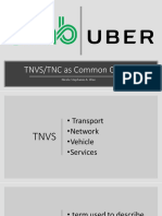 TNC TNVS Common Carrier Debate