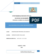 Prácticas de Arquitectura en Municipalidad de Huánuco