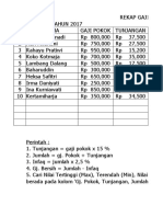 Rekap Gaji SMP Praktek