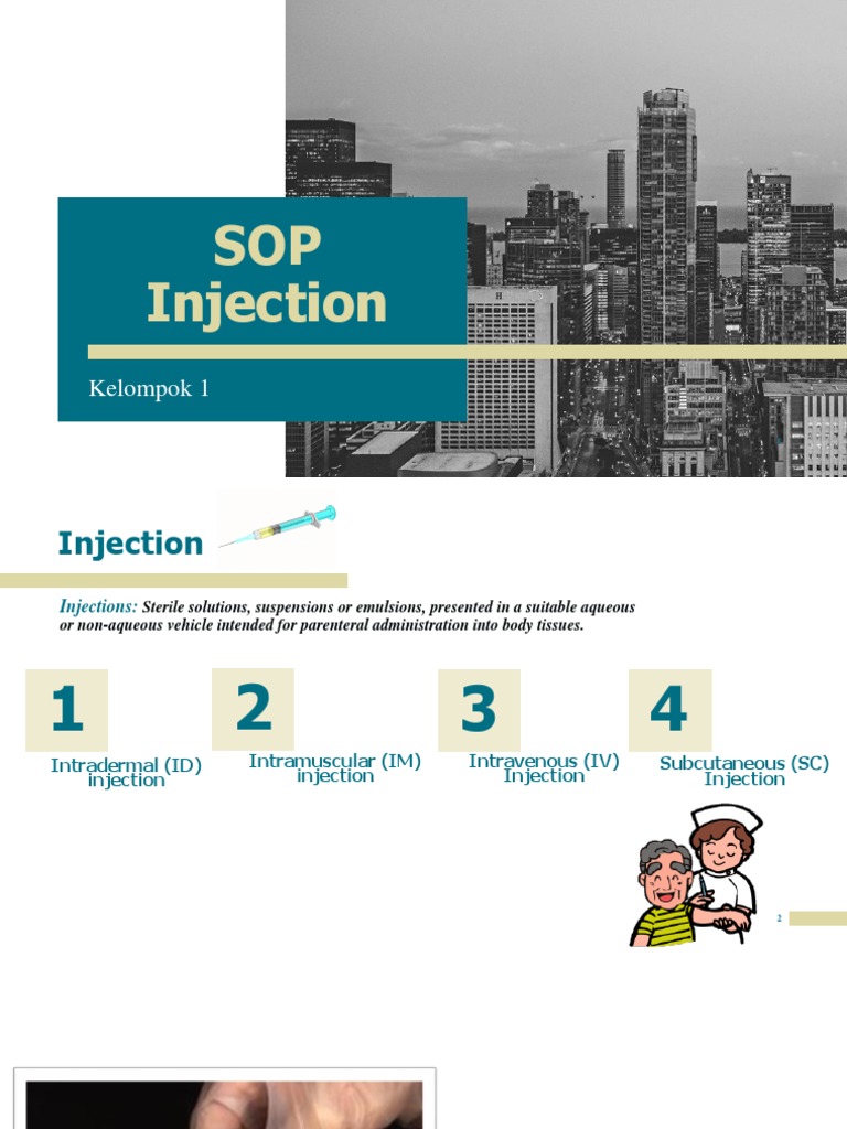 Grup 1 Definitions and SOP Injection | PDF | Injection (Medicine ...