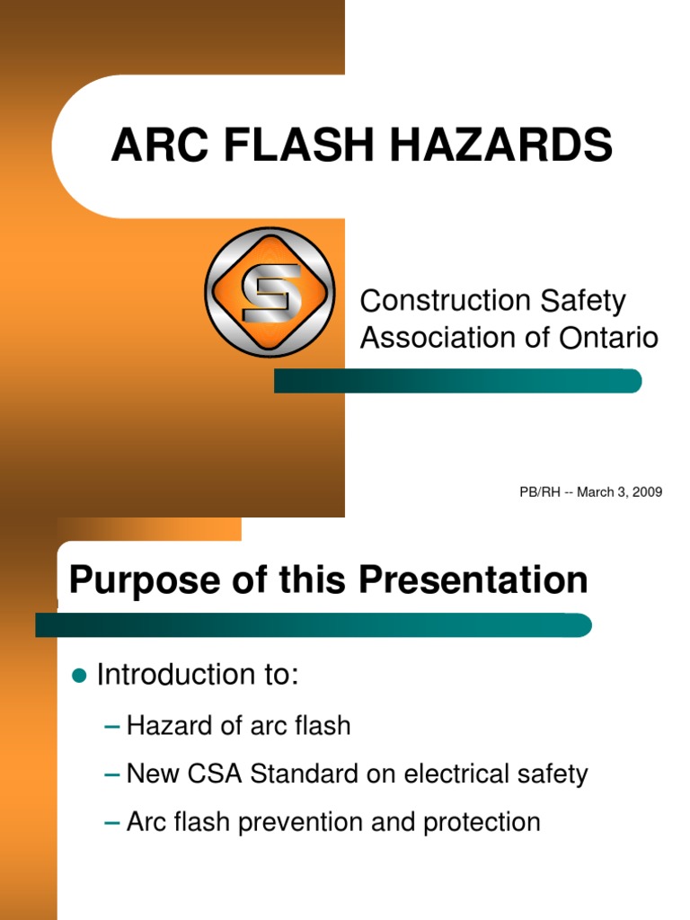 Ontario Arc Flash Safety Guidelines | PDF | Electric Arc | Personal ...