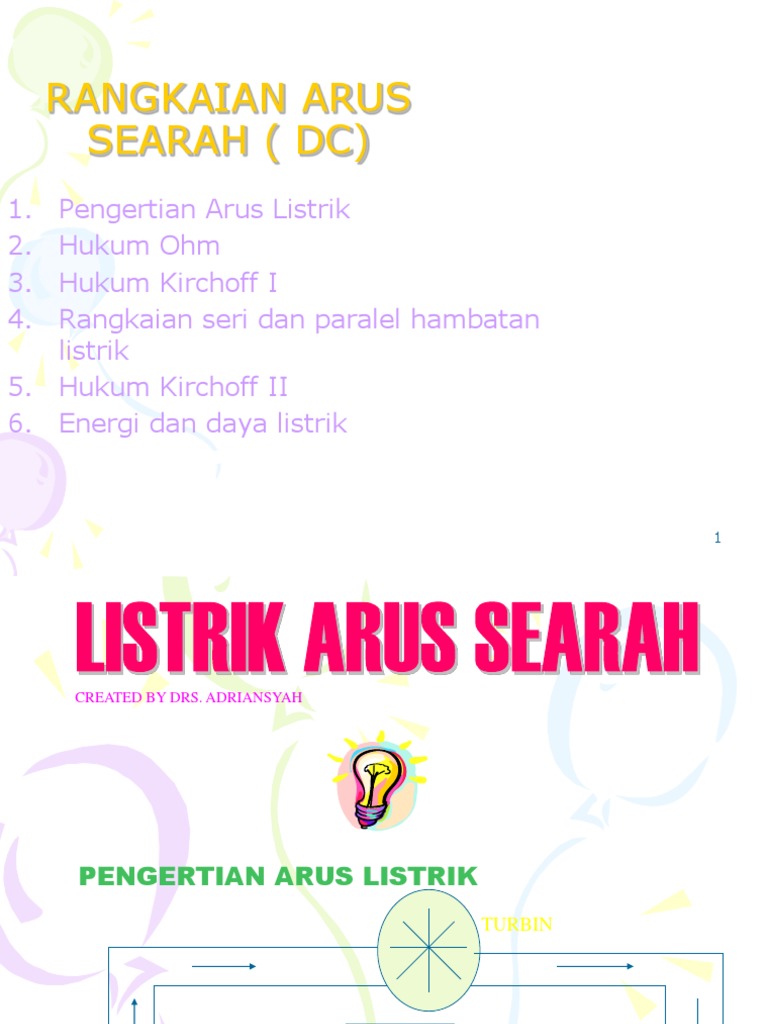 Listrik Arus Searah Fix | PDF