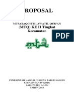 Proposal MTQ Kecamatan