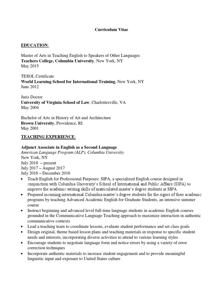 American Language Program Columbia University – QZLUI