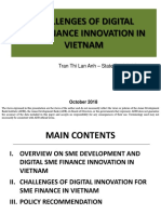 Challenges of Digital SME Finance Innovation in Viet Nam