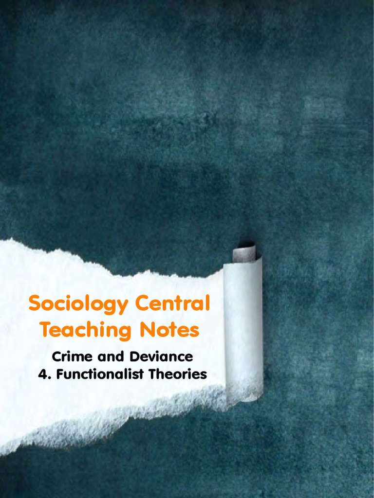A2 Deviance Functionalism | PDF | Deviance (Sociology) | Émile Durkheim