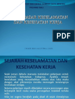 SEJARAH KESELAMATAN DAN KESEHATAN KERJA