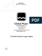 Global Water: FC220/PC320 Data Logger Option