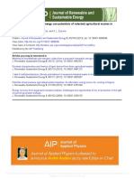 2013 - Present and Prospective Energy Use Potentials of Selected Agricultural Wastes in Nigeria. Journal of Renewable and Sustainable Energy