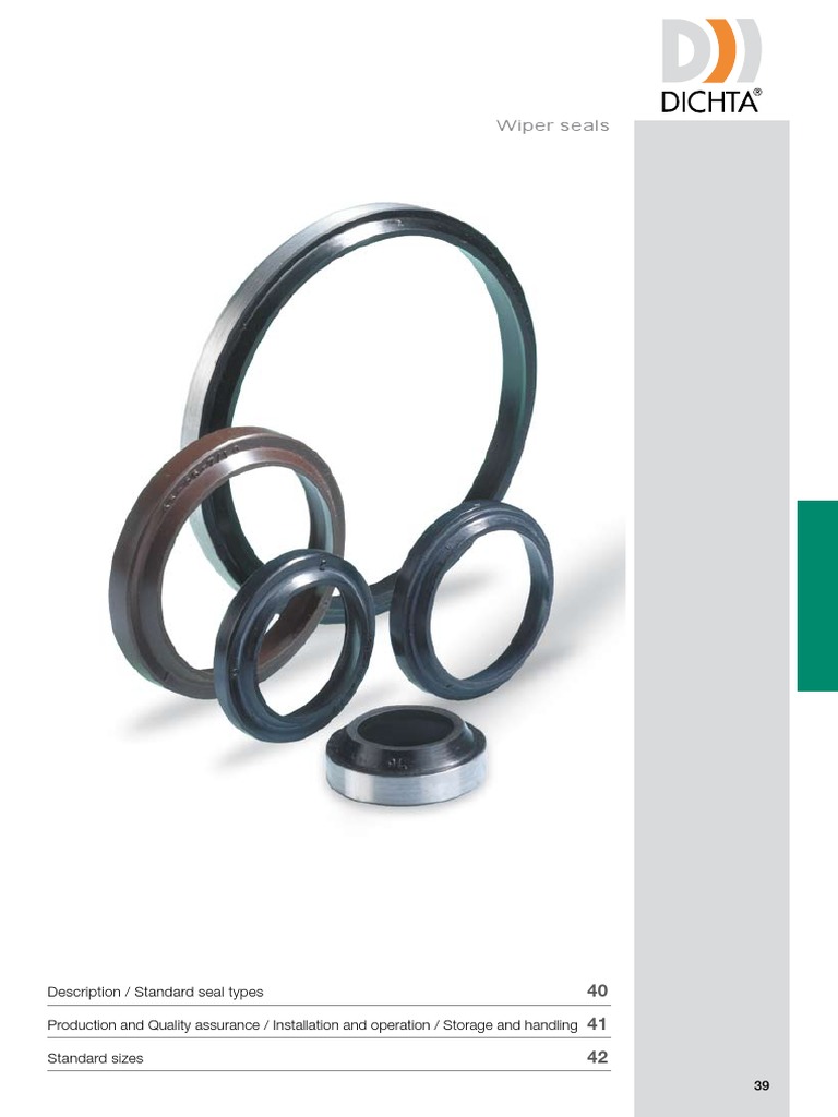 Wiper Seal PDF Mechanical Engineering Materials