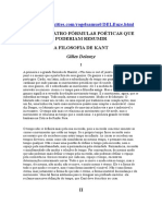 Sobre Quatro Fórmulas Poéticas Que Poderiam Resumir