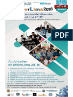Brochure MinerLima 2018- 4° Feria Internacional de Minerales de Lima en la EAP de Ingeniería Geológica FIGMMG-UNMSM