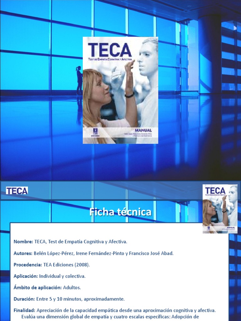 Test TECA de Empatía Cognitiva y Afectiva | PDF | Empatía | Las emociones