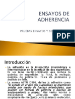 Ensayos de Adherencia