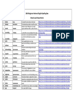 2019 Spelling Bee Study Word List With Pronunciation 2