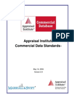 Appraisal Institute Commercial Data Standards