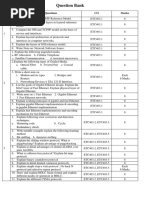 Question Bank: Unit Questions/ Tutorials/Quiz Questions CO Marks