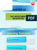 MALAYSIAN TAX INVESTMENT INCENTIVES