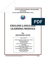 English Language Learning Module: For Advanced Level