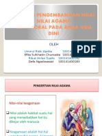 Strategi Pengembangan Nilai-Nilai Agama