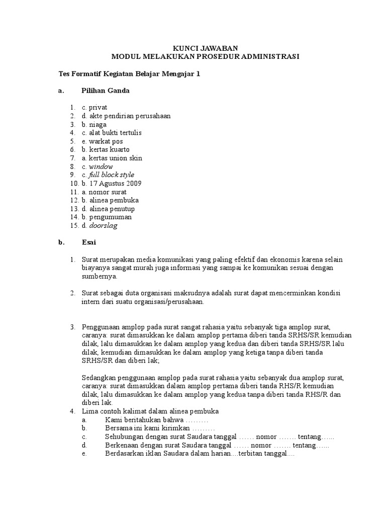 Contoh Surat Balasan Surat Penawaran Contoh Surat Arsip