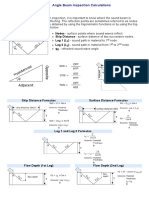 Angle Beam Trig Calculations - Ultrasonic Testing