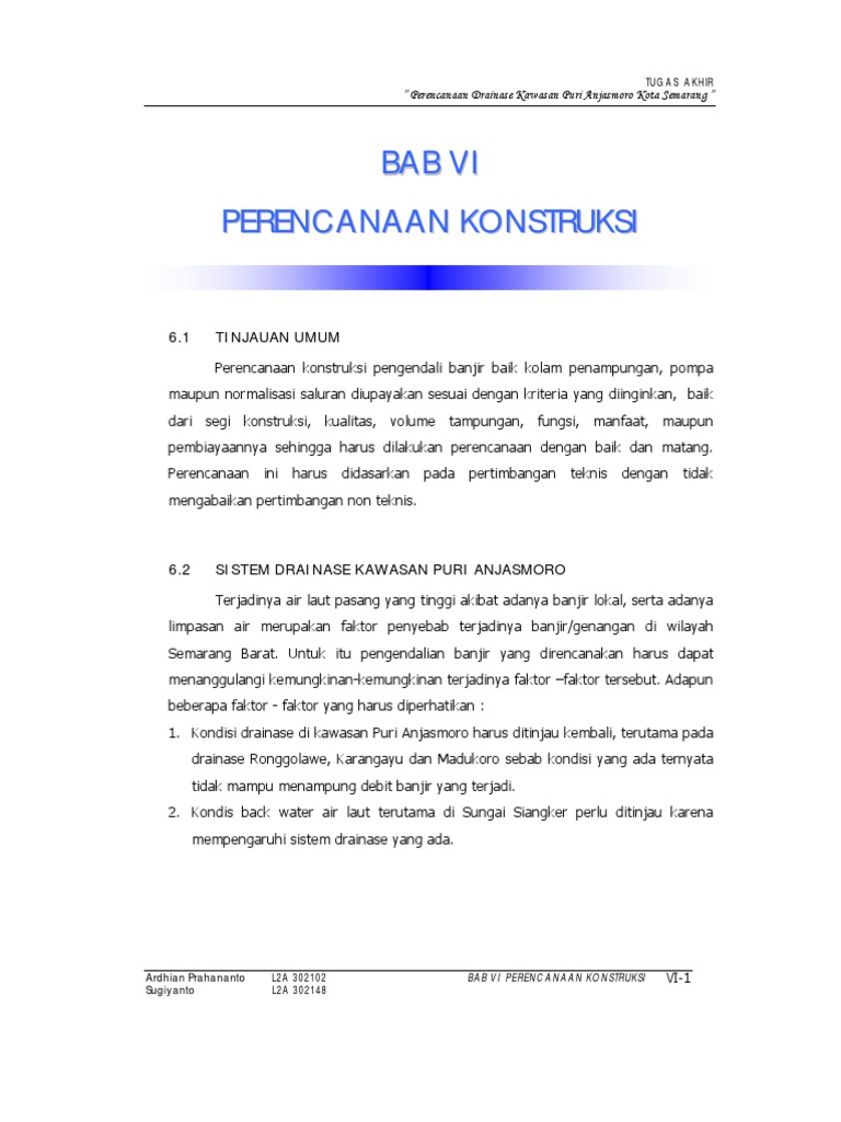 Perhitungan Pompa Pintu Air pdf Perhitungan Pompa Pintu Air pdf